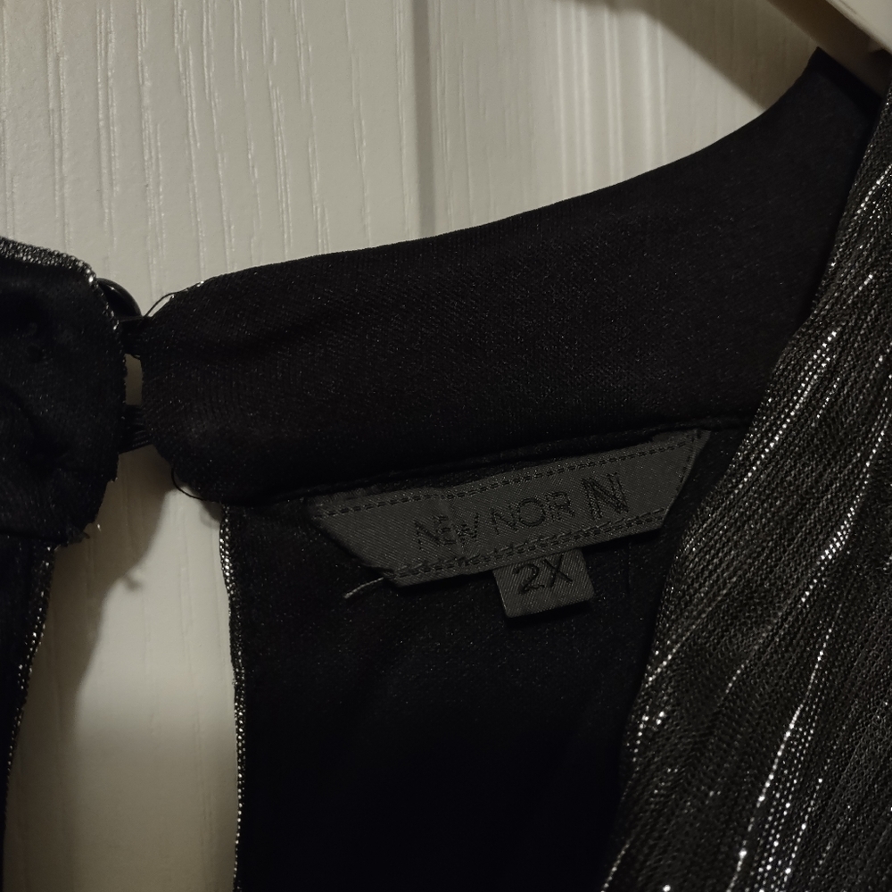 Black with shimmer evening dress